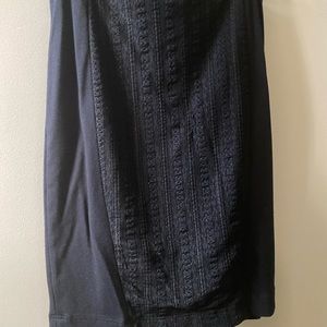 Express black midi skirt with lace